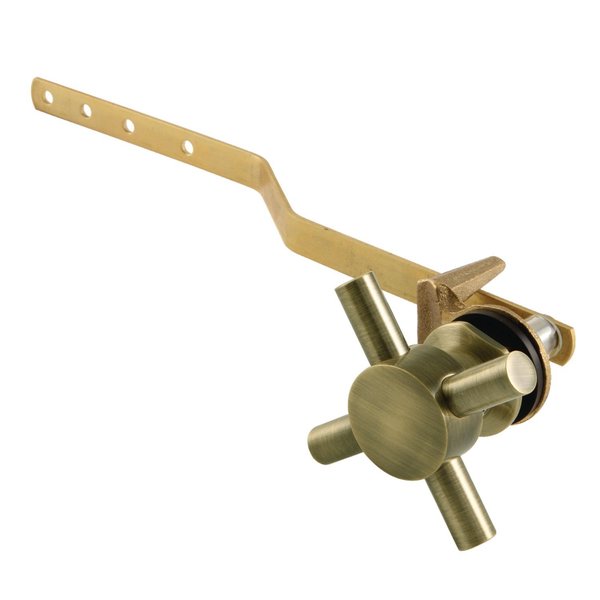 Kingston Brass KTDX3 Front Mount Toilet Tank Lever, Antique Brass KTDX3